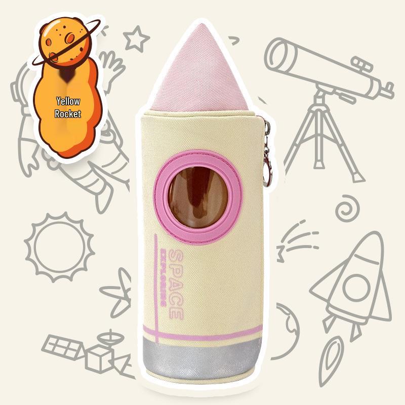 INS Style Large Capacity Oxford Cloth Waterproof Pencil Case жёлтый