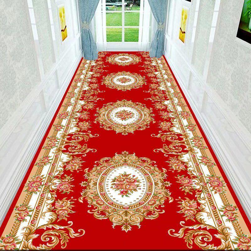 Crystal Velvet Runner Mat Modern Luxury Geometric Pattern for Hallway Living Room Bedroom Indoor Outdoor Use Home Decor Accessory