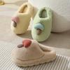 Thick-bottomed autumn and winter original mushroom cotton slippers female couple indoor non-slip parent-child household v fluffy slippers