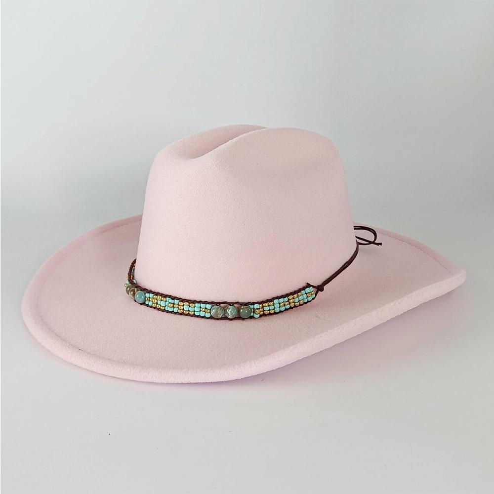 Fedora Cowboy Concho Hat for Men and Women Western Cowboy Las Vegas Nashville Party Hat Wide Brim Riding Hat Cowboy Hat