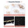 Portable Jewelry Storage Booklet Ring Binder Necklaces Pouch Bag Modern Mini Travel Ring Box  Women