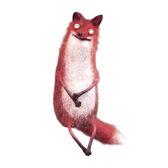 Yün Keçe Aile Ruhları İlginç El Yapımı Keçe Süsler Kaprisli Kedi/Opossum Bebekleri Koleksiyonluk Hayvan Figürü Masa Rafı Masaüstü Dekorasyonu İçin