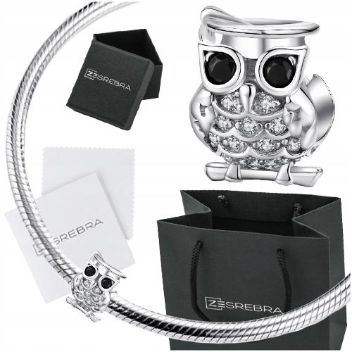 Owl Charm Pendant 925 Owl Bird Bead Charms Zirconia