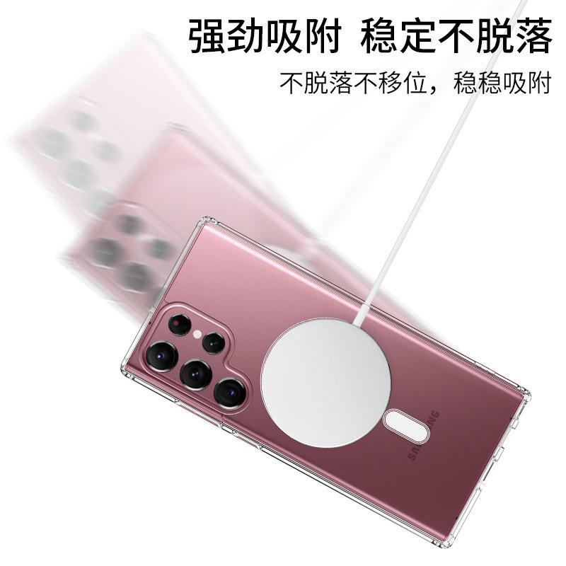 Samsung SEdge Mobile Phone Case Transparent MagSafe Magnetic Wireless Charging SUltra Protective Case SP