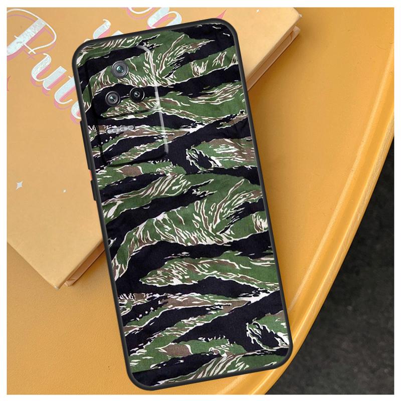 Humor Pasek Tygrysi Kamuflaż Wojskowy Etui Dla Xiaomi 17 Pro Max 15 14 Ultra 13T 14T 15T POCO X7 Pro X5 X6 F5 F6 F7 F8 Ultra Etui