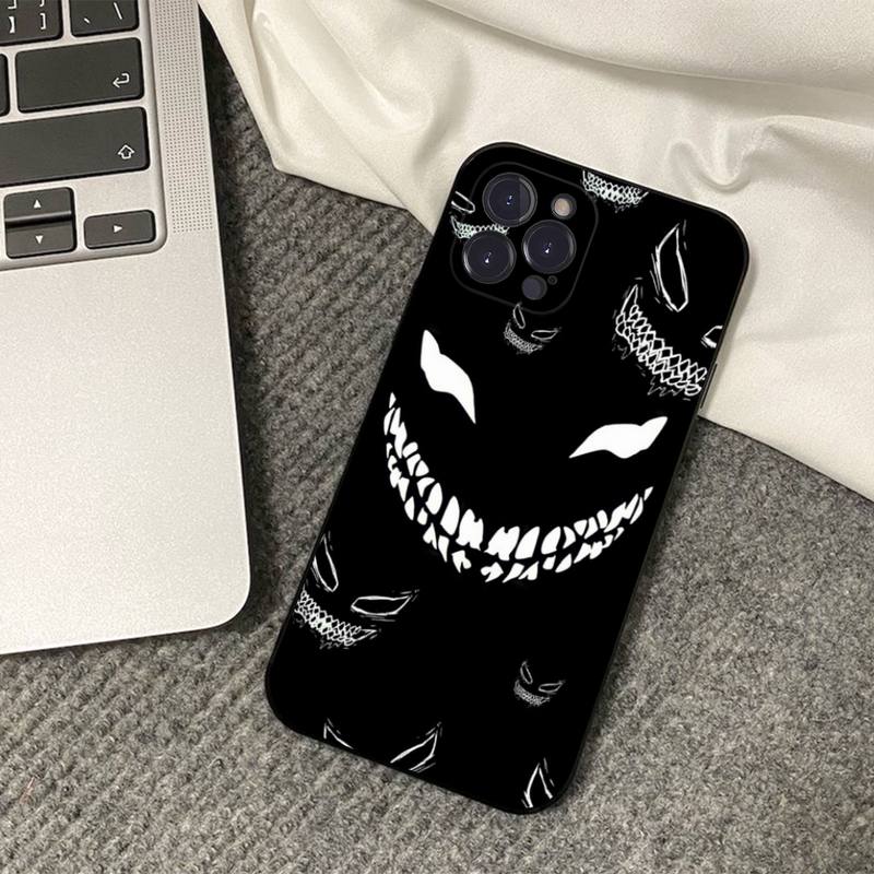 Scary Face Eyes Phone Case Silicone Soft for Iphone 14 13 12 11 Pro Mini XS MAX 8 7 6 Plus X XS XR Cover