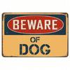 Metal Poster Vintage Dog Wall Decor for Entry