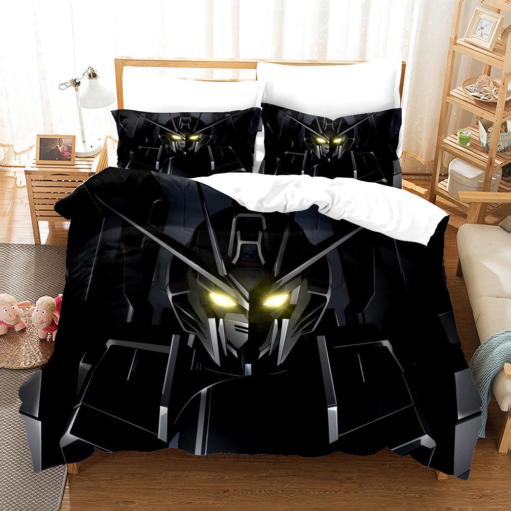 Home Textiles, Bedding Two Or Three Piece Polyester, Gundam Series 3D Digital Printing