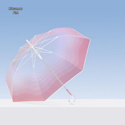 OEINGOEING Gradient Transparent Long-Handle Umbrella