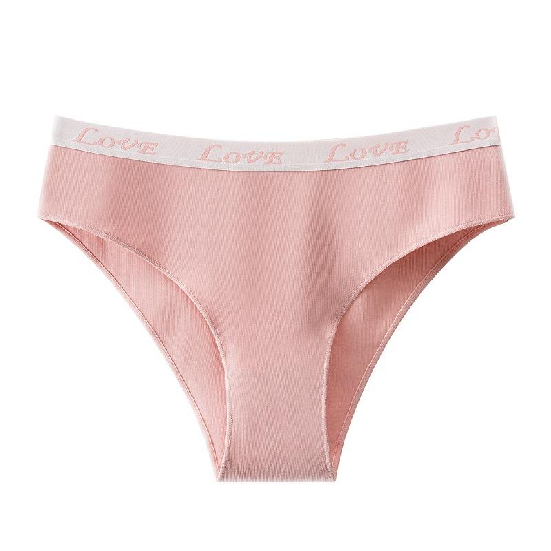 Women S Mid Rise Cotton Letter Print Plus Size Briefs