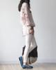 Pretty floral pattern sleeve pullover cute and stylish band pocketed summer fashion pink [aspersio] 3/4 tunic, mature, top, women's shirt, long,