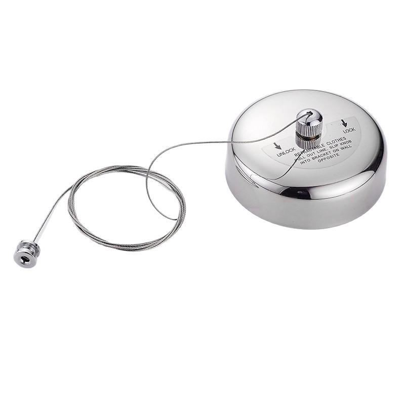 Invisible Stainless Steel Retractable Indoor Clothesline for Bathroom or Balcony