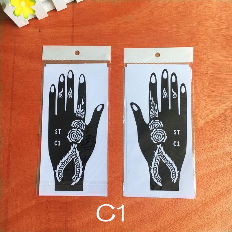 Dark Hand Tattoo Stickers: Original, Beautiful Hand-Shaped Temporary Tattoo Templates