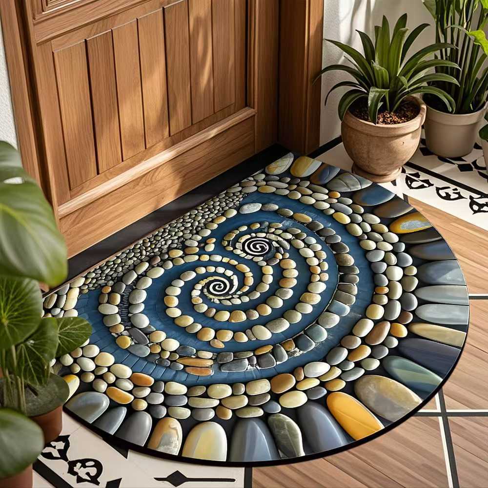 High-Quality Pebble Floor Mat Diatomaceous Earth Bathroom Non-Slip Mat Entryway Doormat Quick-Dry Foot Mat Non-Slip Carpet
