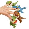 5/10pcs Finger Dinosaur Anime Action Figures Toy Funny Dino Eggs Interactive Biting Hand Creative Tricky Tyrannosaurus Model Toy