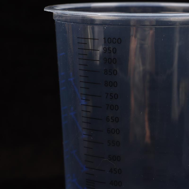 10Pcs Spray Gun Disposable Measuring Cups 1000Ml Clear Graduated Plastic Paint Mixing Cups Diy Accessories