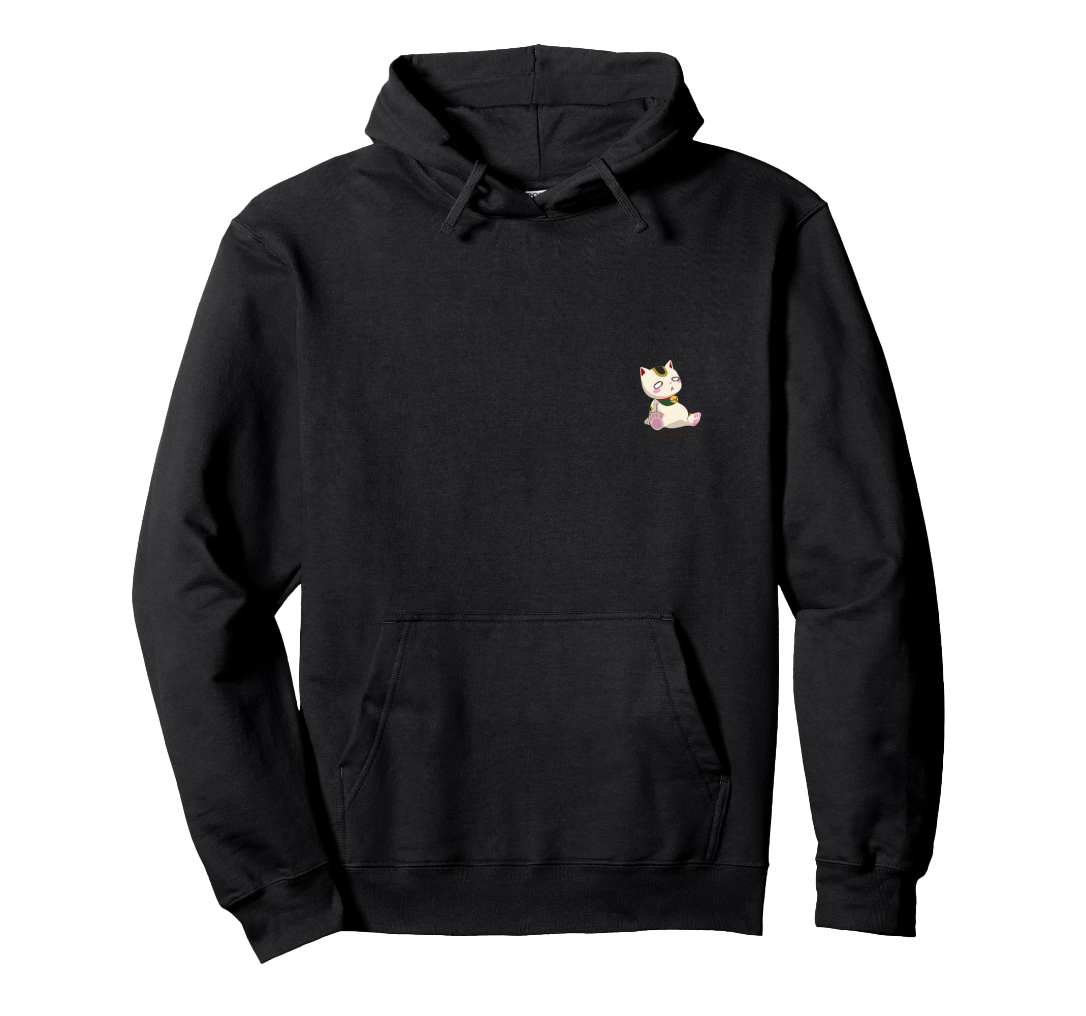 

A cute and funny hoodie featuring a beckoning cat a cat on the back and vs. non-beckoning chest. чорний