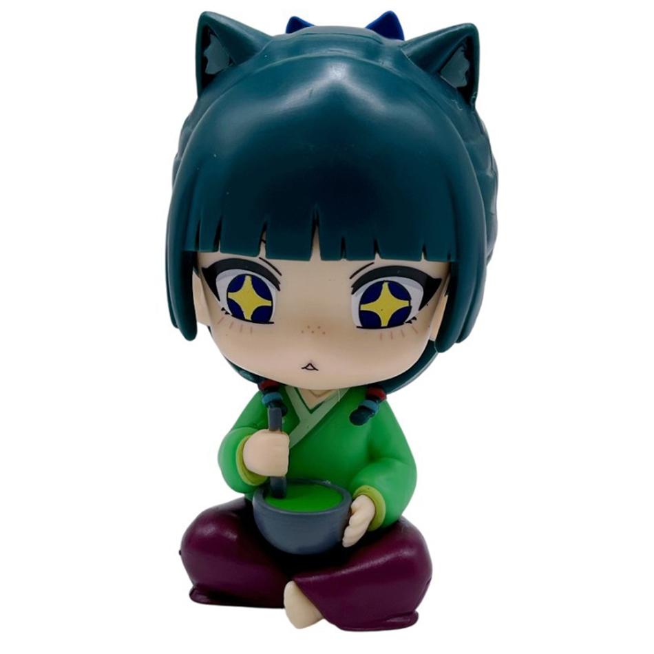 Anime Medicine House Girl's Whispering Q Version Character Sitting Position Cat Sitting Position Gong Ren's Ornament Handmade