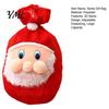 Fabric Present Pouch Christmas Santa Claus Sack, Adjustable Drawstring Gift Bag, 3D Festival Candy Bags Pouch, Holiday Party Supplies Xmas Favor