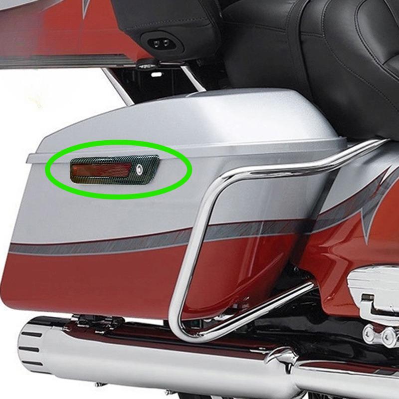 Motorcycle Side Box Lock Cove Side Box Decorative Cover for Harley Davidson Grand Glide Road Wang Street Glide 2014-2024 2025