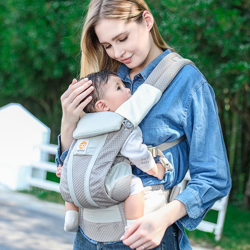 

Baby Carrier Ergonomic Infant Multifunctional Waist Stool Newborn To Toddler Multi-use Before and After Kangaroo Bag Accessories Breeze Gray