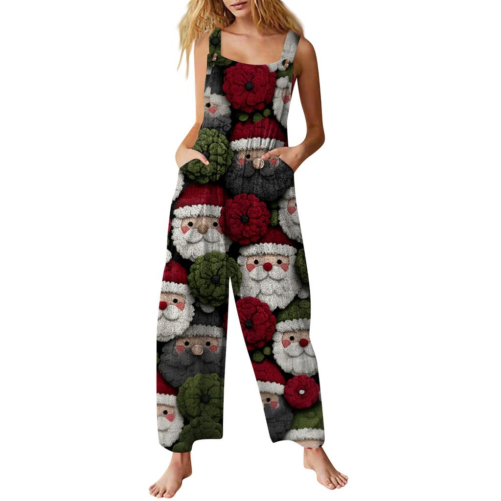 Dámský overal Potištěný Ležérní Volný Overal