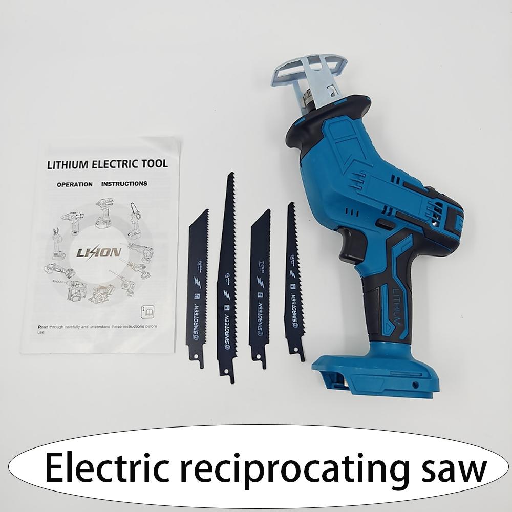 

Аккумуляторная сабельная пила 18В 21В без аккумулятора регулируемая скорость цепная пила для резки дерева и труб мощный универсальный электроинструмент