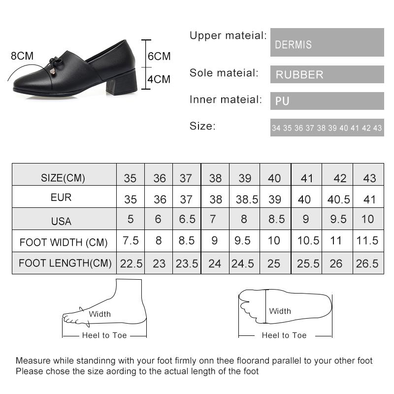 Fashion AIYUQI Dress Shoes Women Genuine Leather 2025 Fall New Thick Heel Large Size Women Casual Shoes Square Head Women Office Shoes