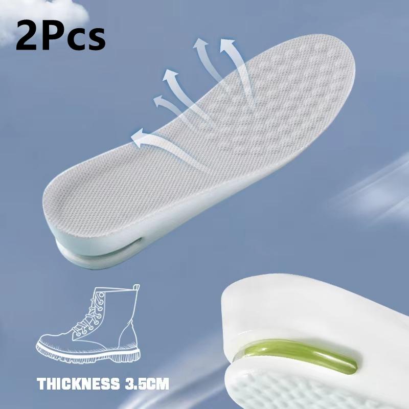 Height Increase Insole for Feet Comfort Plantar Fasciitis Shoes Insoles Men Women Sports Air Shock Absorbing Shoe Pads 1/2Pair