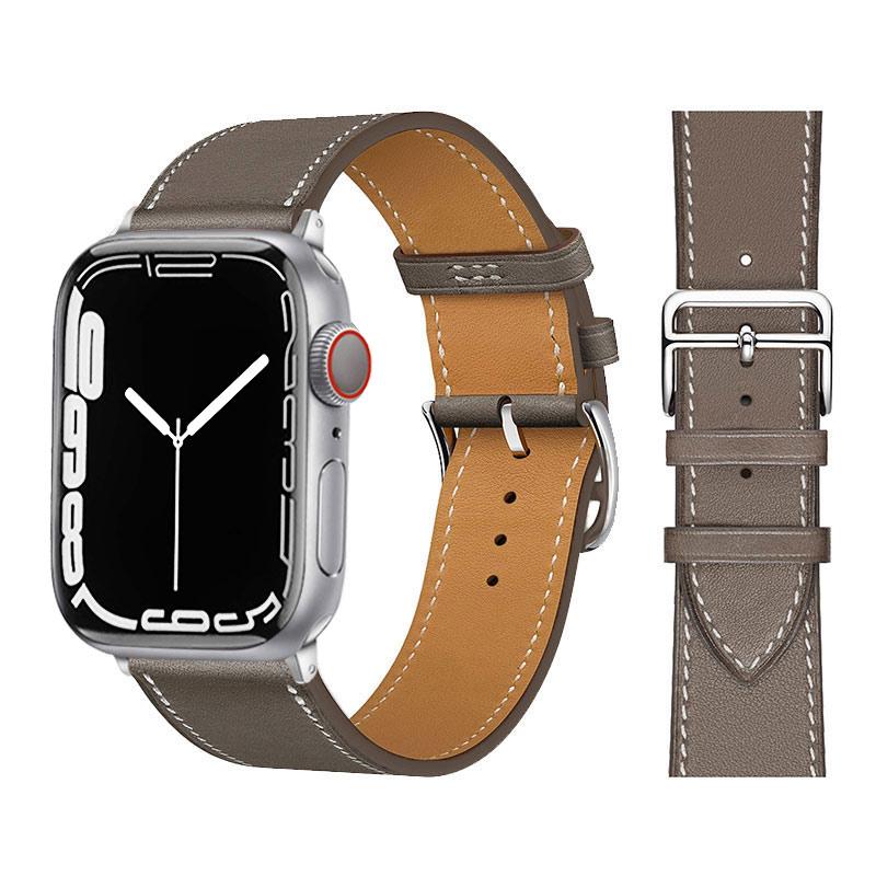 Leather Watch Straps for Watch band 46mm 44mm 49mm 45mm 42mm 40mm 38/41mm bracelet iWatch series 10-Ultra 9-8-7-6-5-4-3-SE