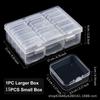 Small Bead Organizers Plastic Storage Boxes Mini Clear Bead Storage Transparent Boxes with Hinged Lid and Rectangle Clear Craft