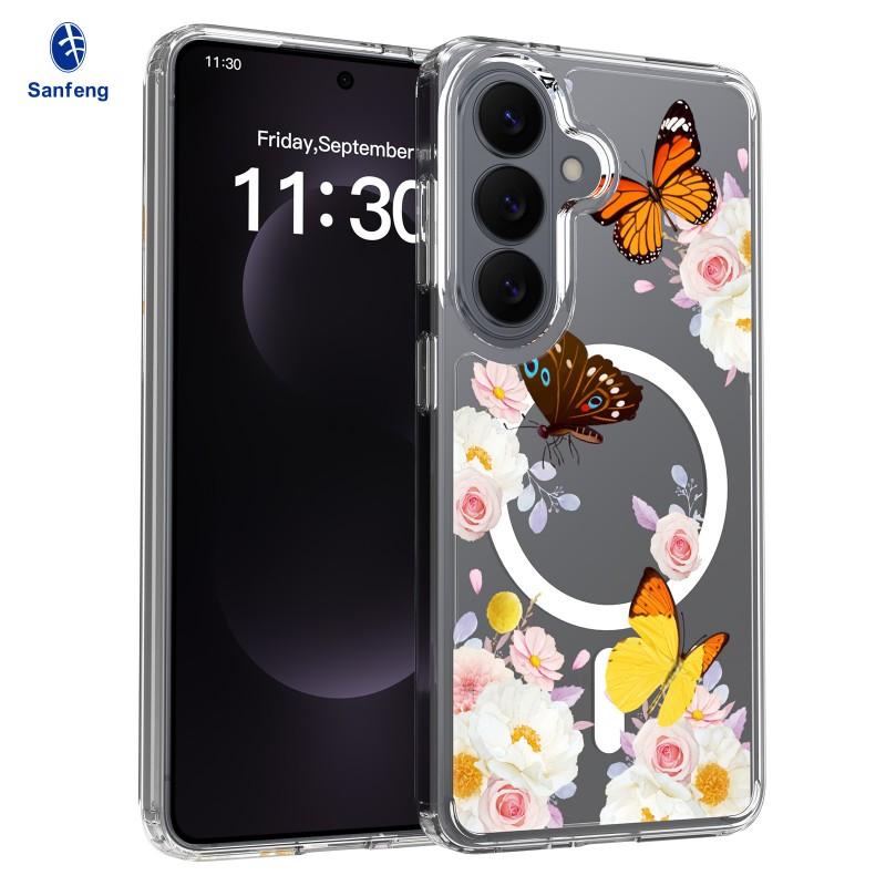 

Personalized S26 Magnetic Phone Case S25Fe Transparent Painted Drop Resistance S24Plus Protective Cover S25-S24