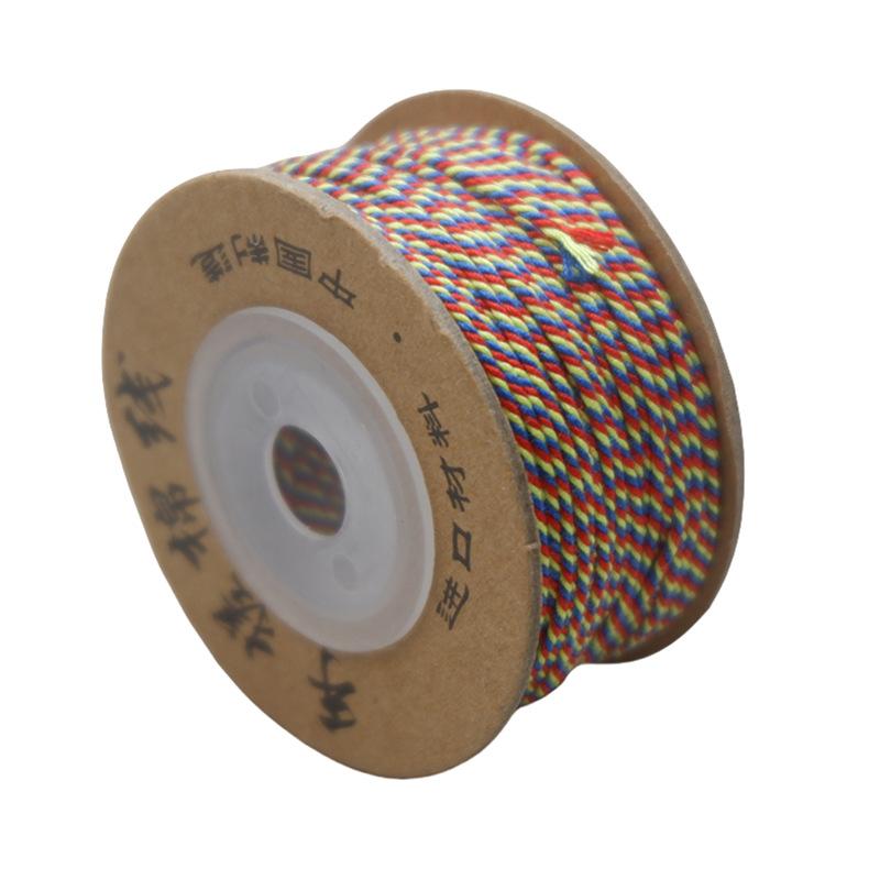 Dragon Boat Festival Multicolored Rope Diy Multicolored Rope Hand-Woven Self-Woven Hand Rope Material Bracelet Tibetan Hand Rubbing Cotton Thread Rope