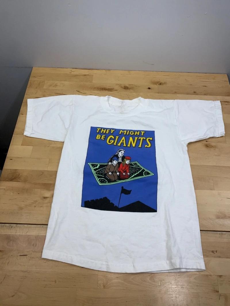 

Vintage They Might be Giants Shirt Kids L Adult XS White 90s New Spring/Summer Arrivals 5XL різнокольоровий