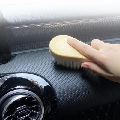 Brosse de nettoyage d'intérieur de voiture, brosse de nettoyage de siège de cheveux doux et pratique, brosse de plafond intérieur, petit outil de nettoyage