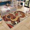 Multiple Sizes Red Dragon Swirling In Clouds Carpet for Living Room Bedroom Sofa Home Decor Rus Non-slip Floor Mat Luxury Gift