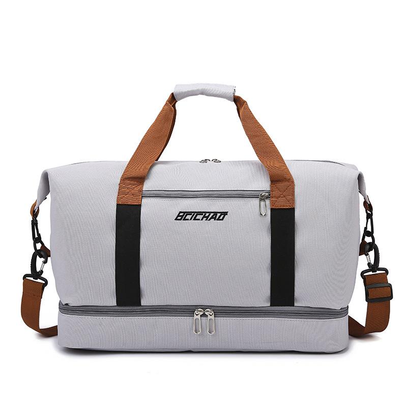 Large Capacity Lightweight Portable Travel Bag with Dry and Wet Separation, Short Distance Luggage Bag, Men's and Women's Sports Yoga Fitness Bag