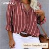 Blusas y Camisas Casuales de Moda para Mujer JPNTKY de Manga Larga con Cuello Polo