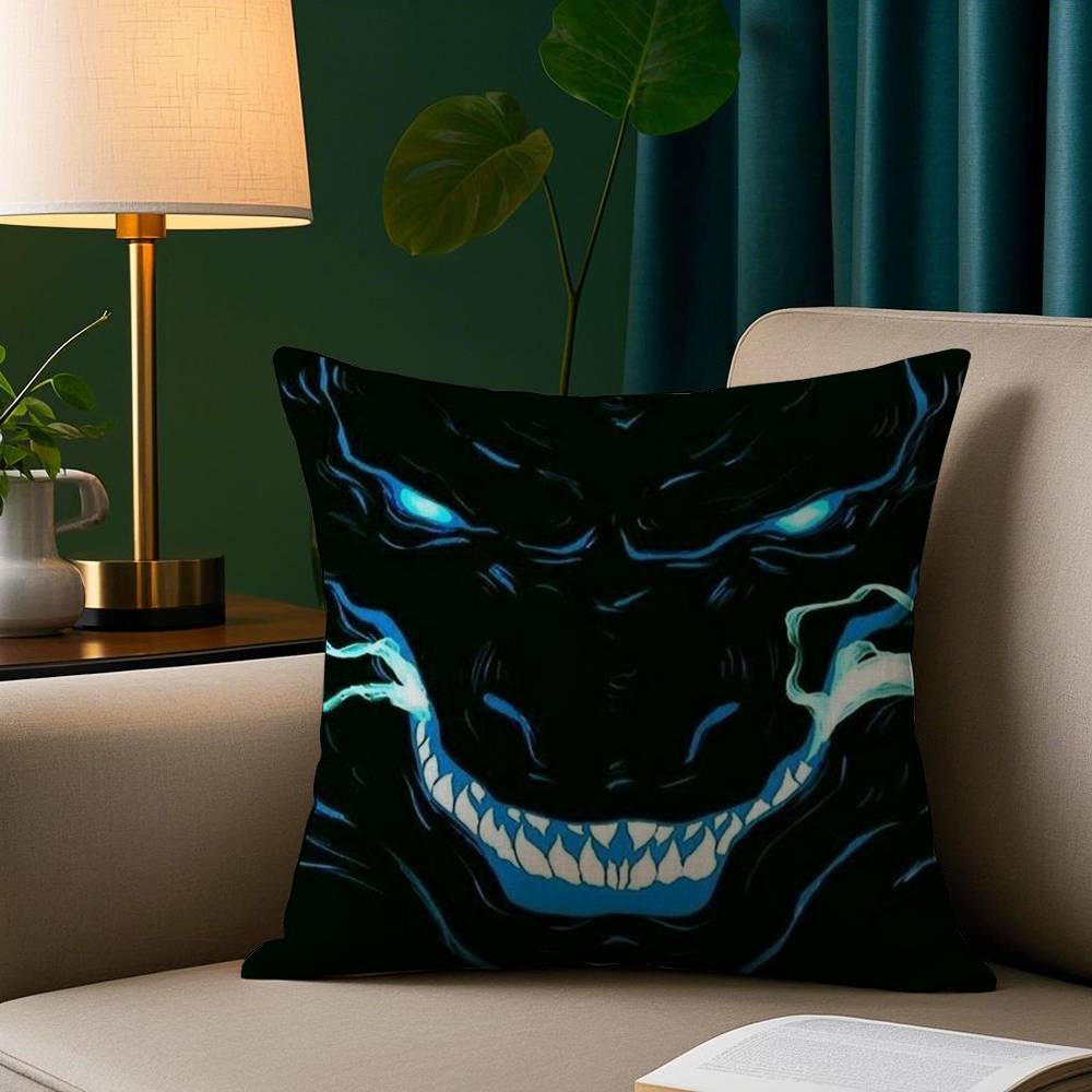 Cool G-GodzillaS Kuddfodral Plyschtyg Mjukt Kuddfodral Dubbelsidigt Tryck Soffkuddfodral Överkast