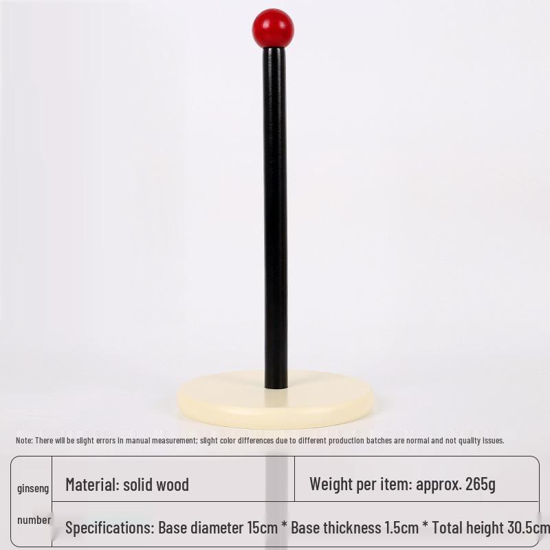 Solid Wood Tissue & Cling Film Organizer: Creative Vertical Holder for Home Kitchen & Bathroom.