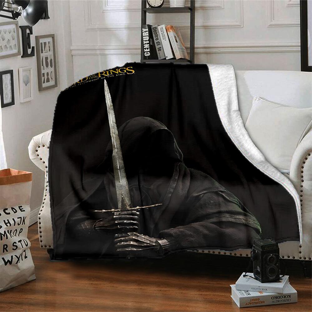 1pc The Lord of the Rings Fellowship of the Ring Flannel Blanket Soft Warm Throw for Home, Office, Travel, All-Season Cozy Bedding Gift L1466