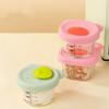 Glass Bowl Baby Food Supplement Bowl With Scale Portable Lunch Box Food Storage Seal Heating Food Grade Silicone