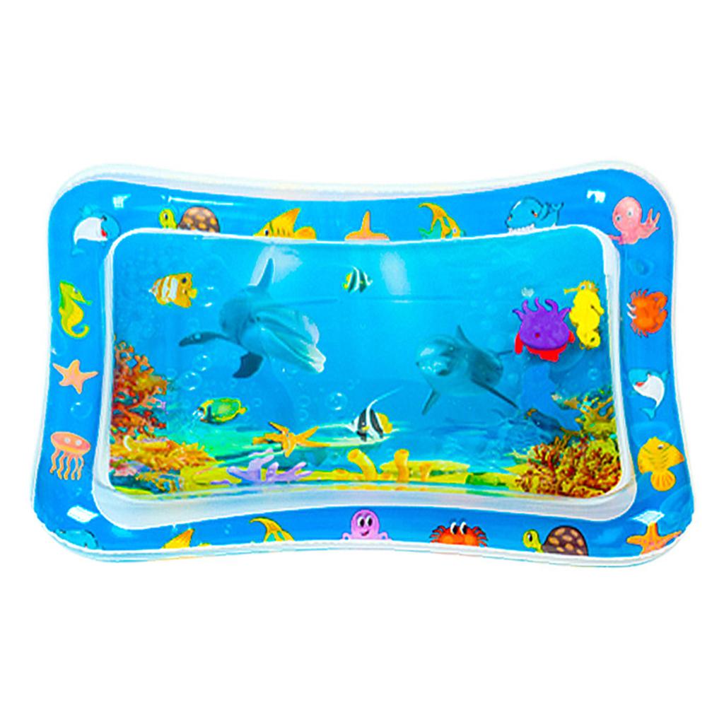 Sea Animal Printed Inflated Water Patting Mat Interactive Water Play Mat For Outdoor Play