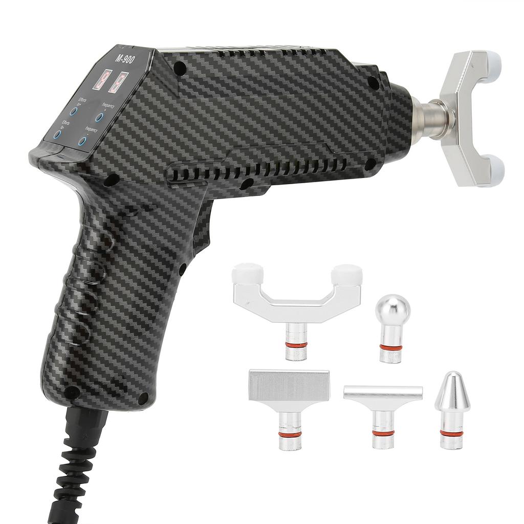 Electric Spine Chiropractor Strength Adjustable Heat Resisting Electric Spine Massager BlackUS Plug