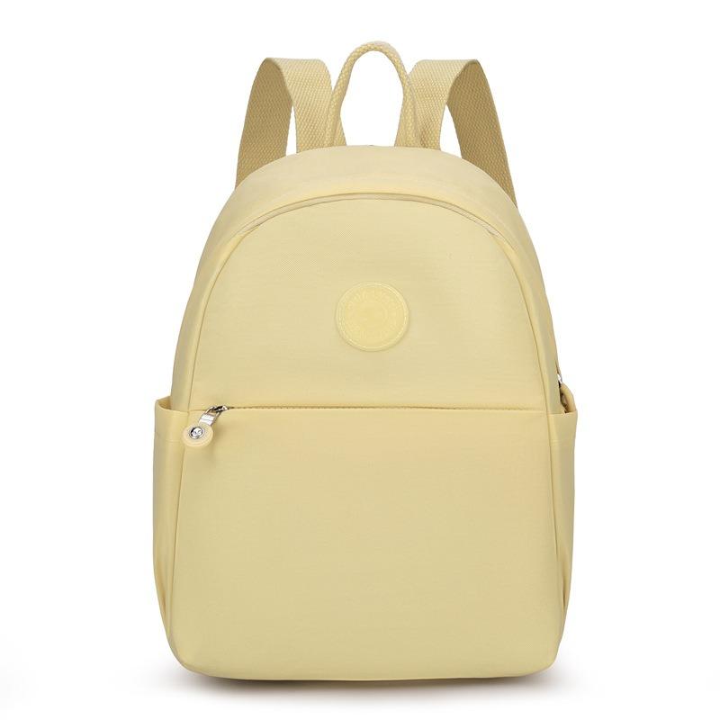 New Trendy Art Outdoor Travel Backpack Solid Color Simple Fashion Medium Mom Backpack Casual Women's Backpack
