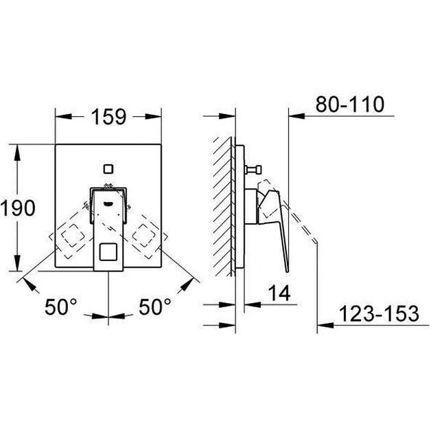 Смеситель GROHE Eurocube 19896000