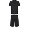 Adidas Taekwondo Breathable Round Neck Pullover Simple Short Sleeve T-Shirt Fashion Lace-Up Shorts Casual Sports Suit ADICLTS24CTKP-BG+S21ATMSH3T-BW