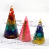Diamond Shape Handmade Candle Mold Cone Clear Silicone Candle Mold Scented Candle Mould For Diy Making Handmade UV Epoxy Crystal
