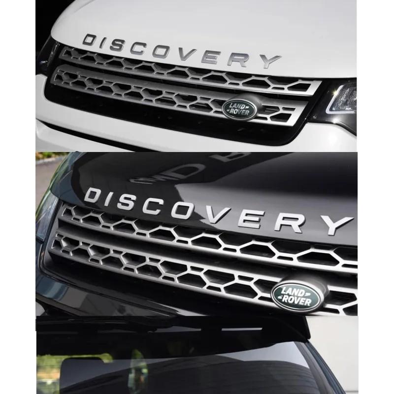ABS 3D Chrome Car Letters Front Hood Bonnet Logo Badge For Land Rover Discovery Emblem Discovery 4 3 5 2 TD5 Accessories