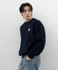 Deomati Mati Heart Wappen Round Knit - Navy